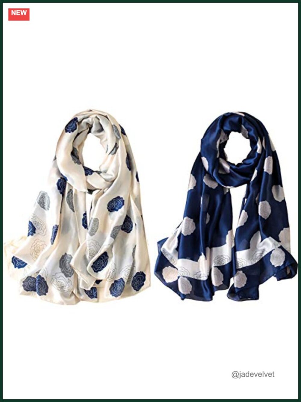 100% Mulberry Silk Scarf Long Lightweight Shawl Wrap Women's Fashion